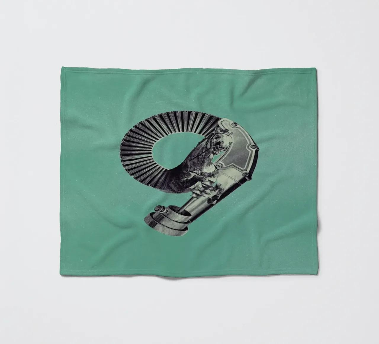 Steampunk Alphabet Number 9 coperta in pile da Birgit Palma