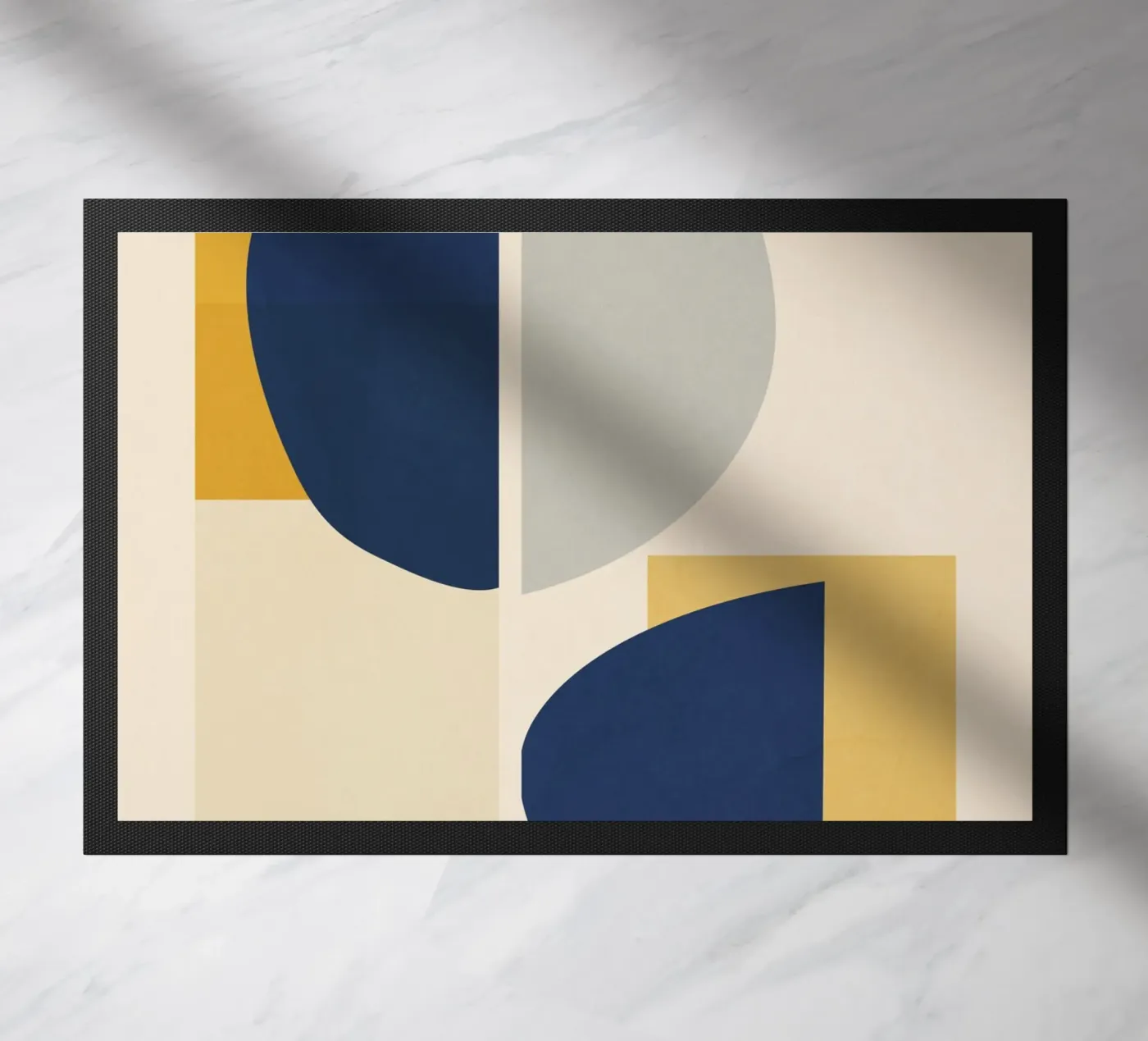 Minimal Geometric Composition Fußmatte von LeaDArt