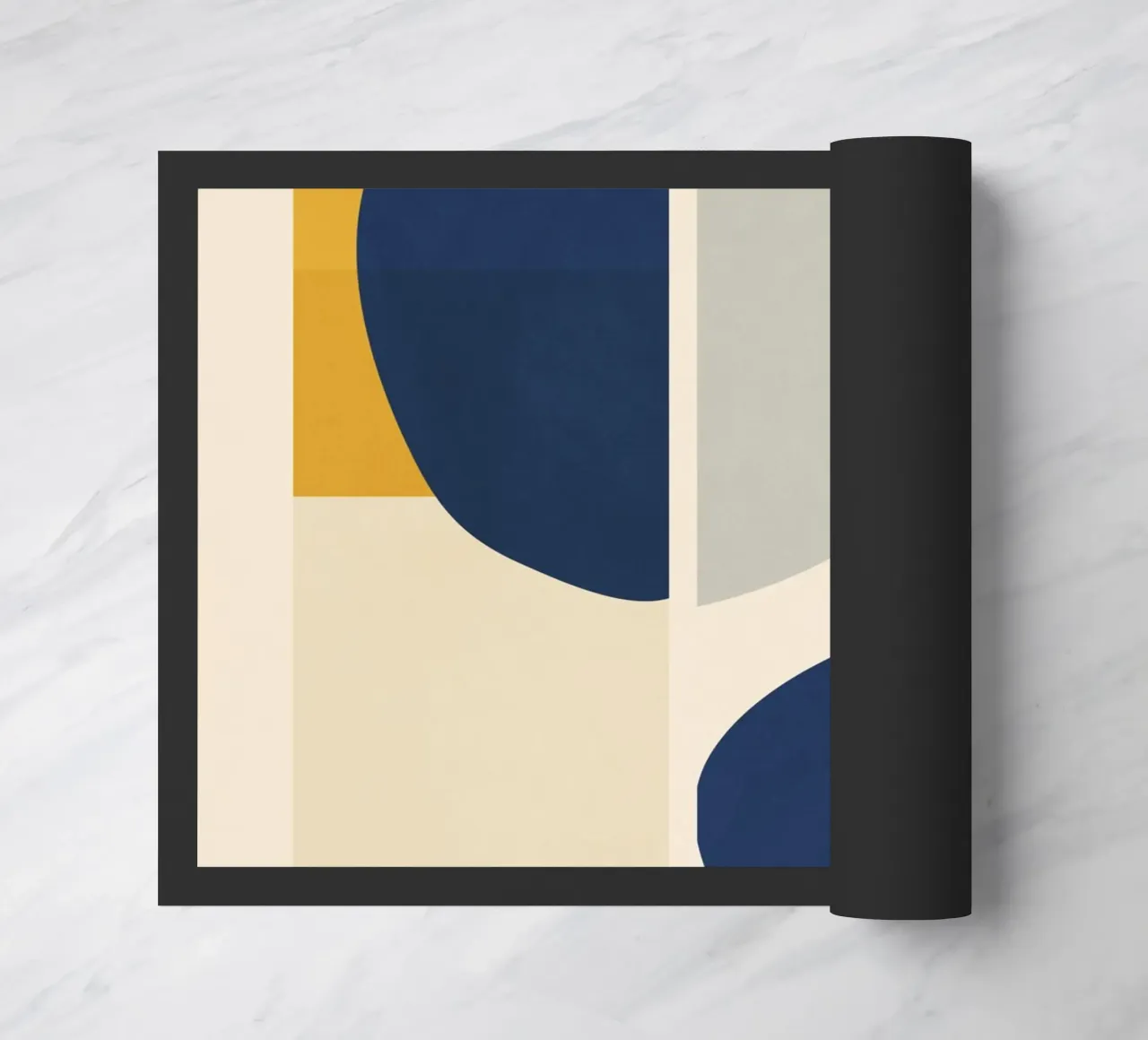 Minimal Geometric Composition doormat by LeaDArt