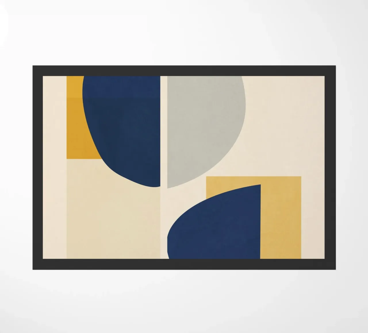 Minimal Geometric Composition doormat by LeaDArt