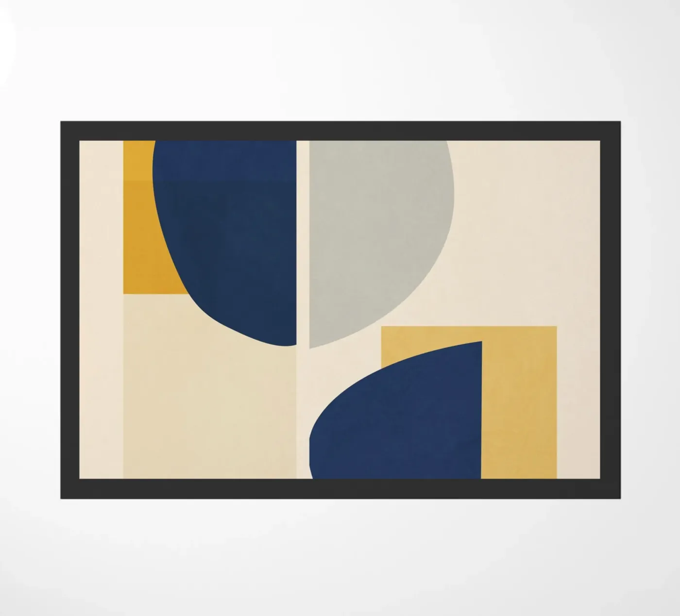 Minimal Geometric Composition Fußmatte von LeaDArt