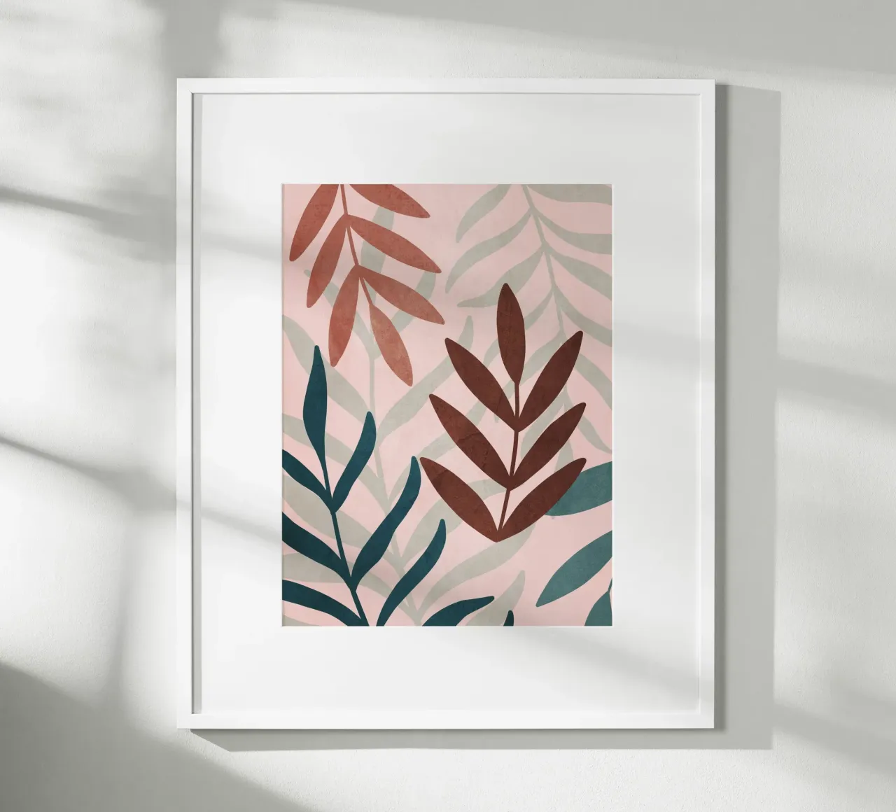 Minimal Botanical Pattern poster by LeaDArt