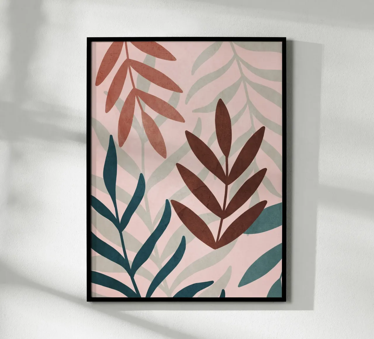 Minimal Botanical Pattern poster by LeaDArt