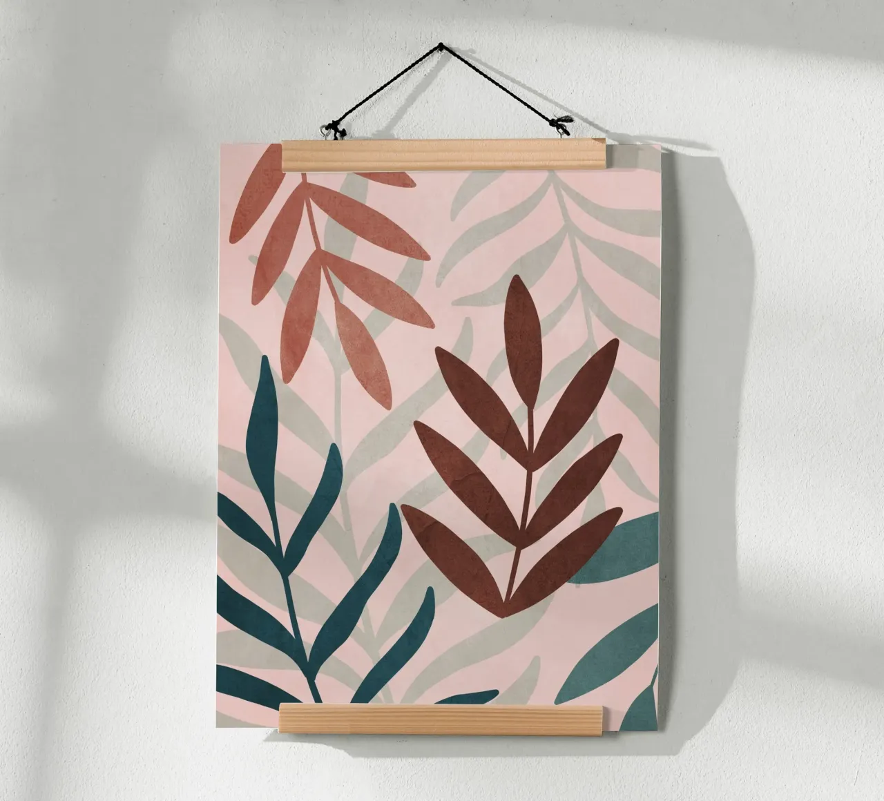 Minimal Botanical Pattern poster by LeaDArt