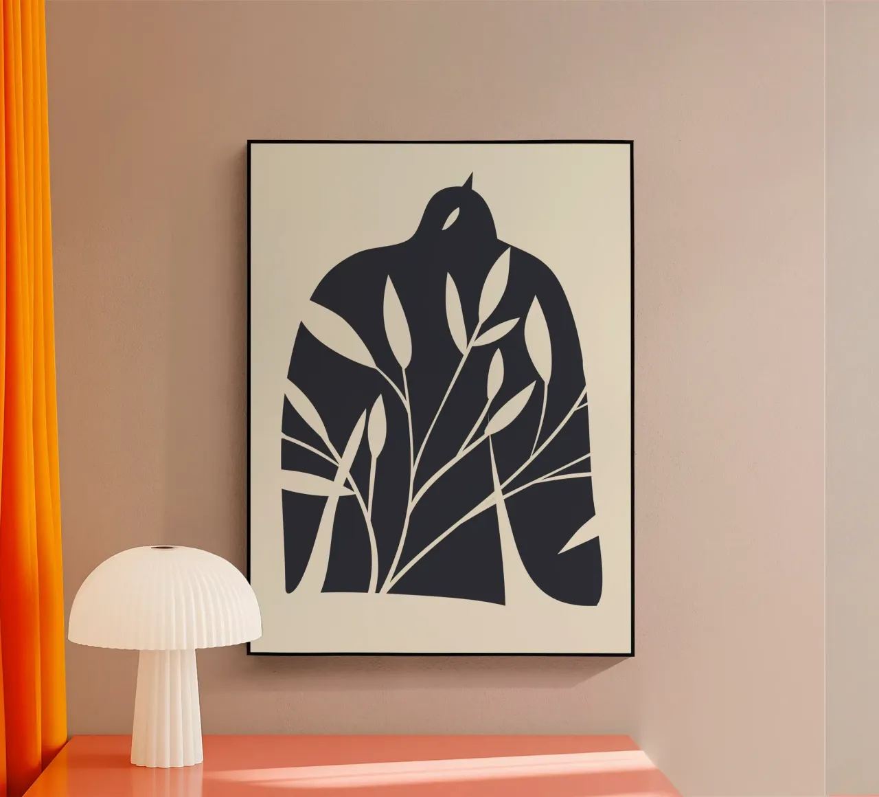 Uccello botanico plexiglass da LeaDArt