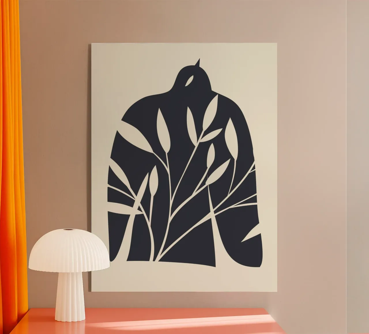 Uccello botanico plexiglass da LeaDArt