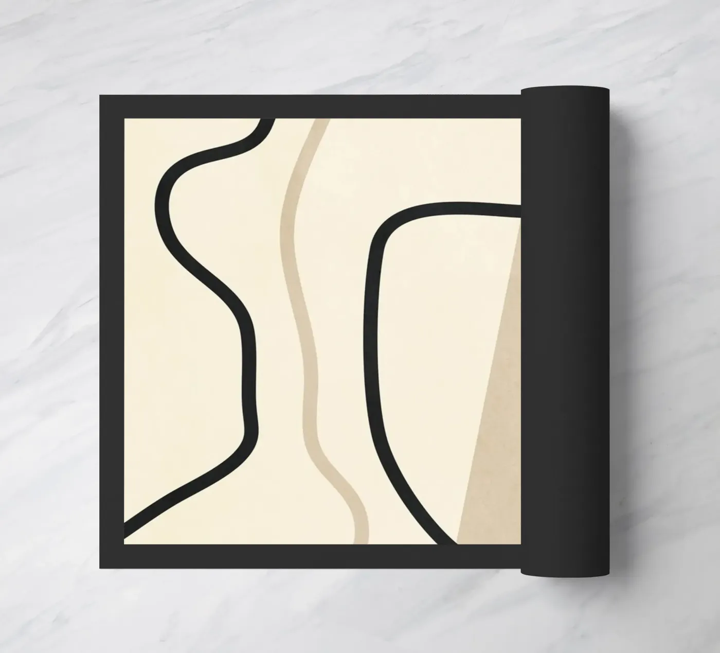 Minimal Line Composition paillasson de LeaDArt