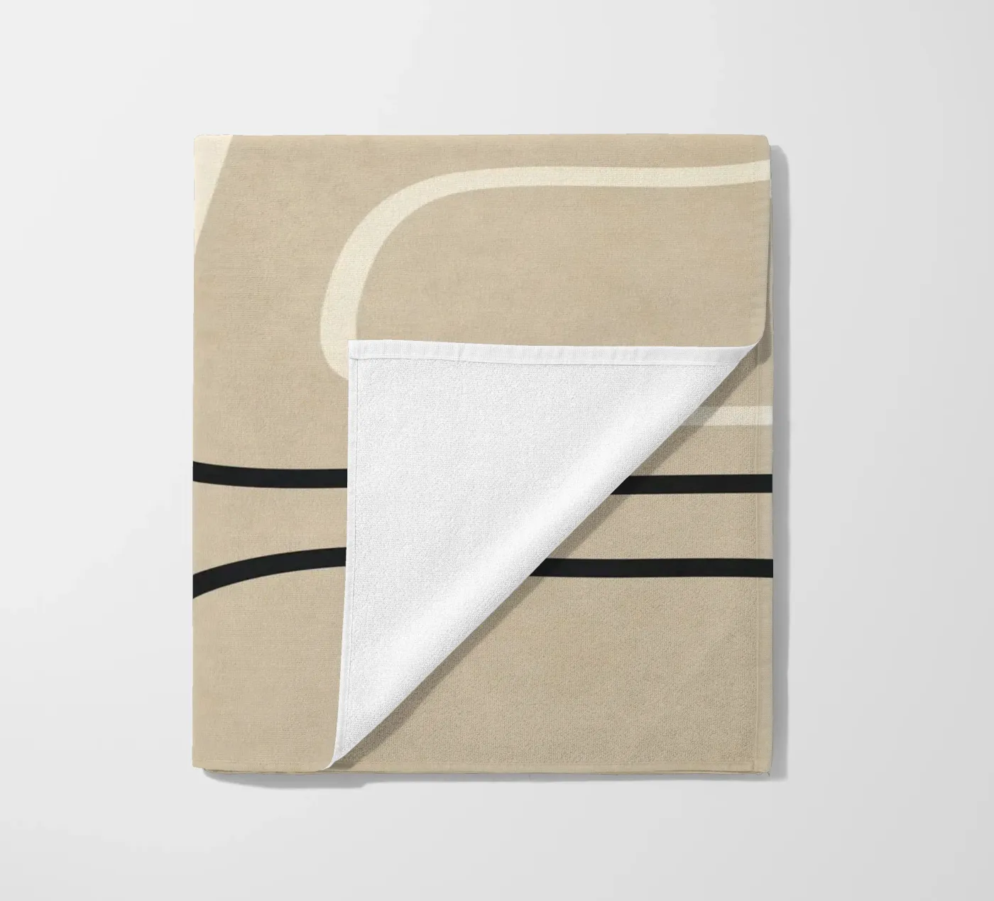 Minimal Line Composition beach towel by LeaDArt