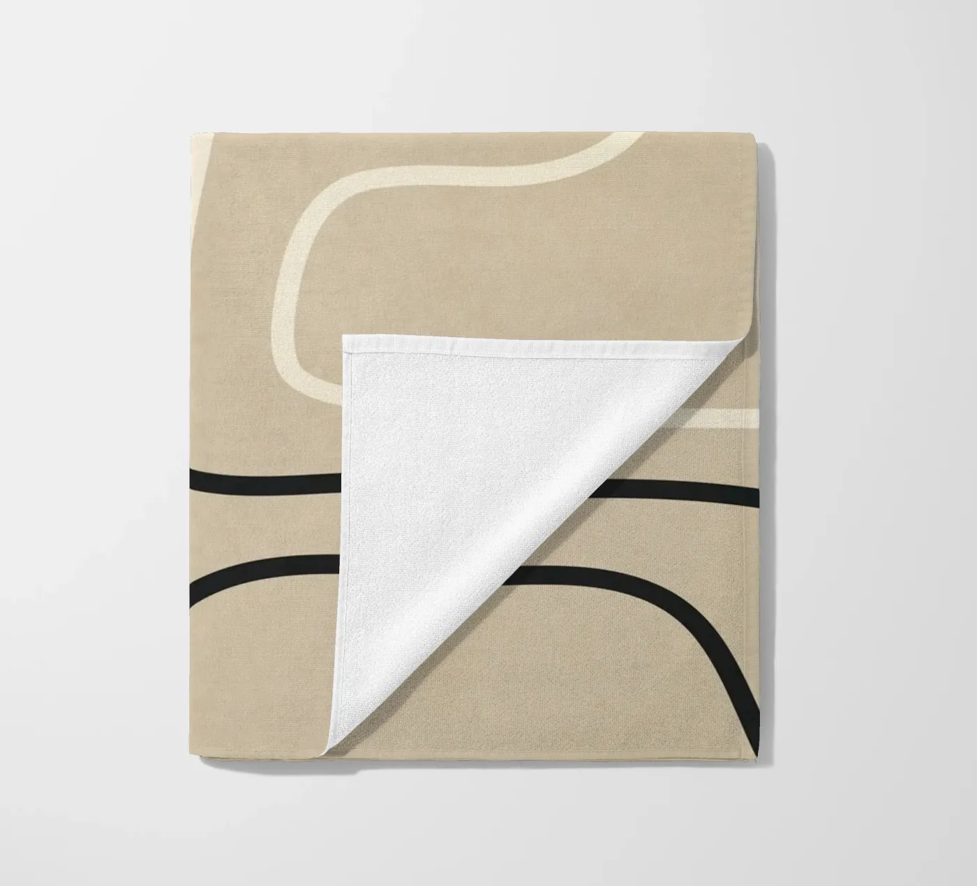 Minimal Line Composition beach towel by LeaDArt