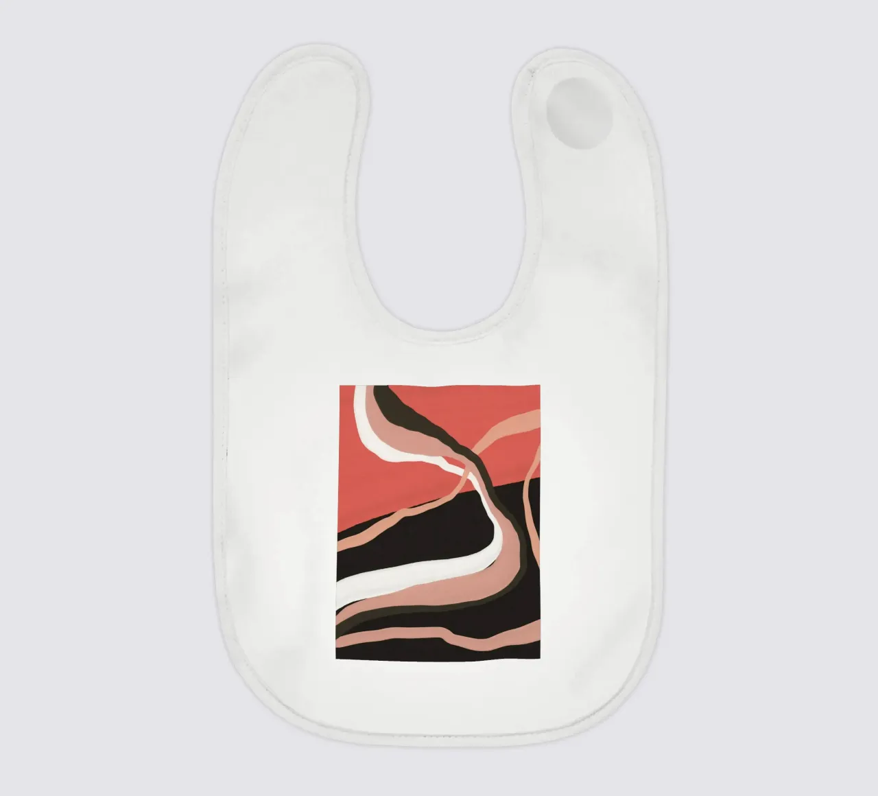 Abstract Flow baby bib by LeaDArt