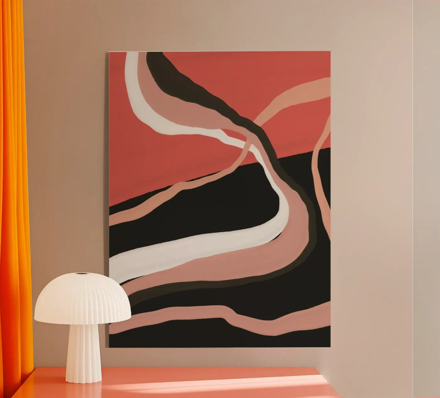 Abstrakter Fluss Acryl-Glas von LeaDArt