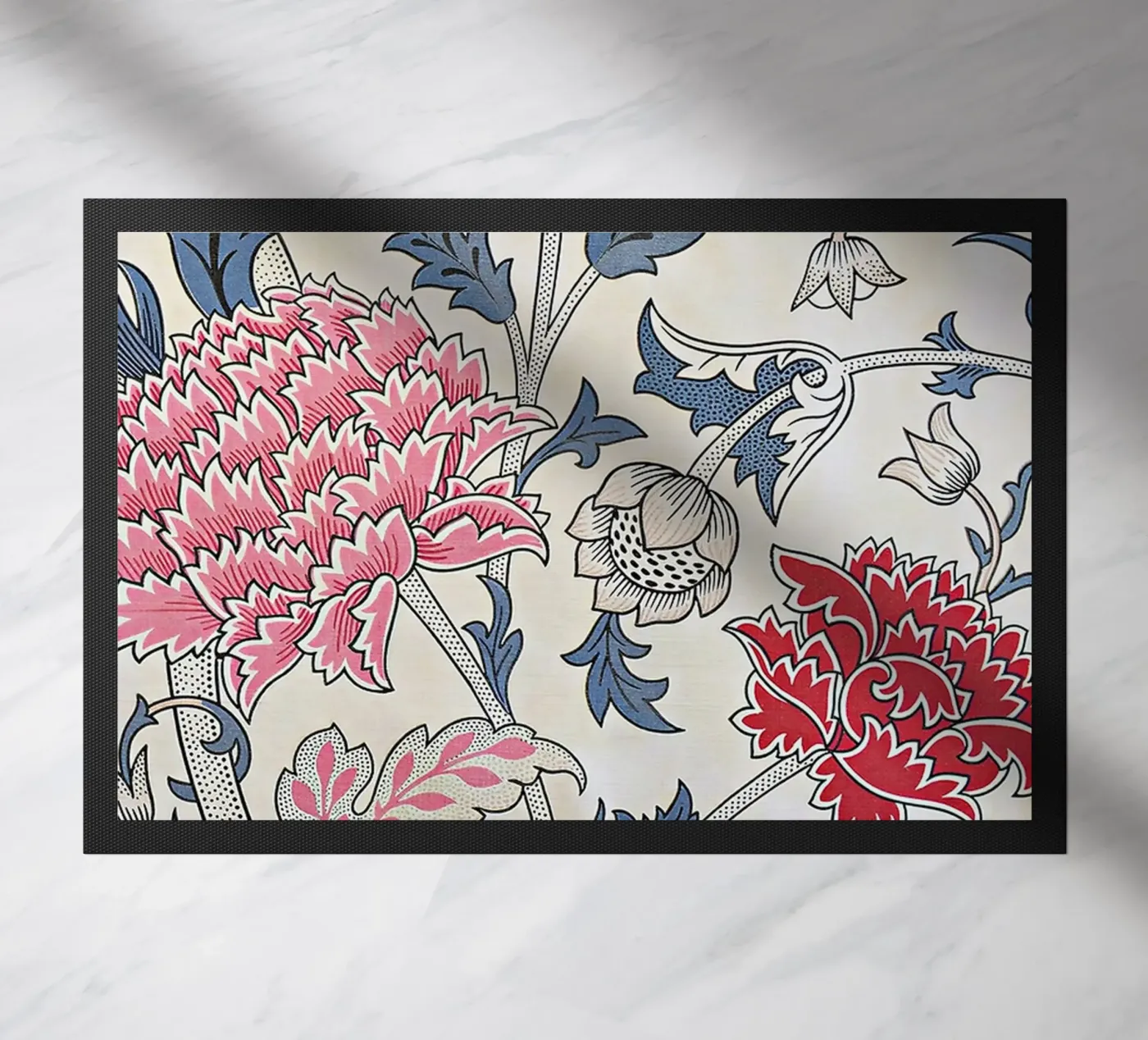 William Morris Cray Pattern deurmat van Top Art