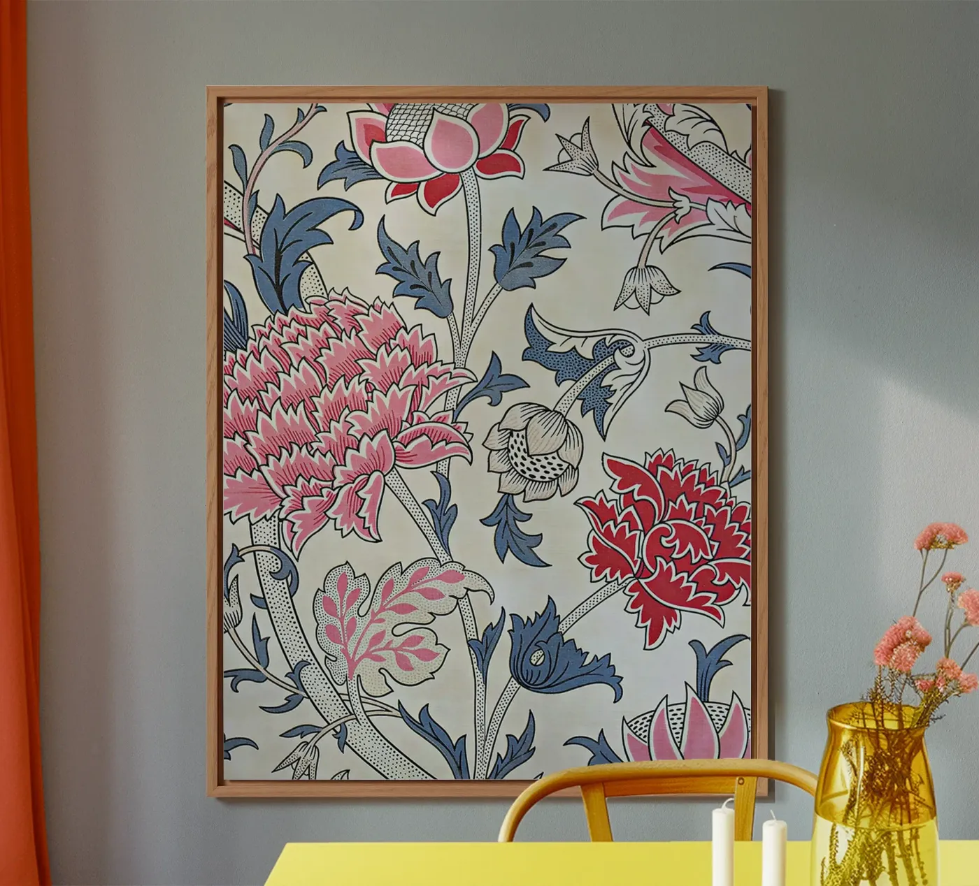 William Morris Cray Pattern alluminio dibond da Top Art