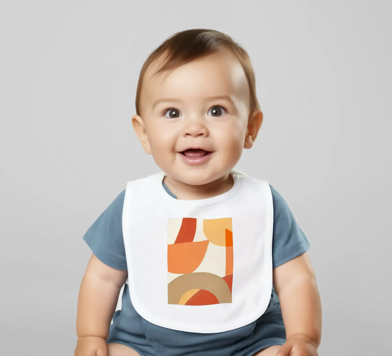 Modern Warm Shapes bavaglino da LeaDArt