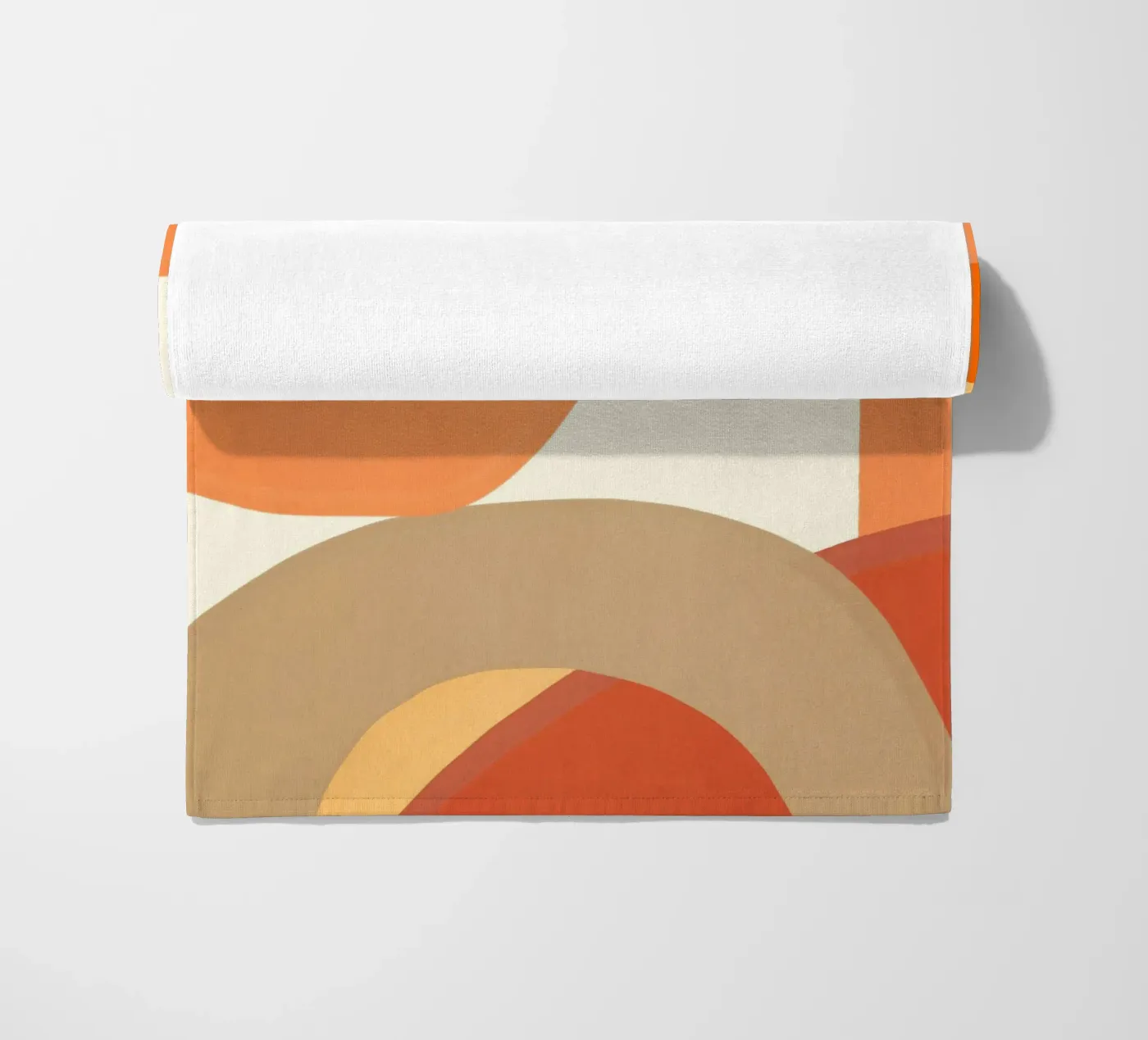 Moderne warme vormen strandhanddoek van LeaDArt