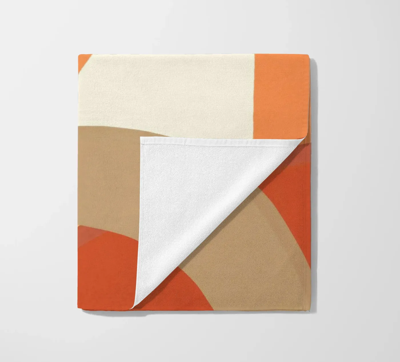 Moderne warme vormen strandhanddoek van LeaDArt