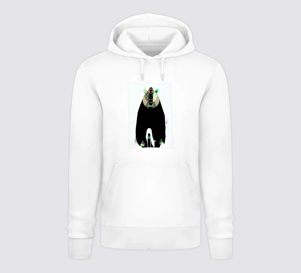 Bear meets Deer felpa con cappuccio da Birgit Palma