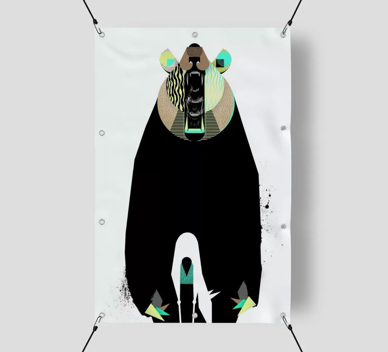 Bear meets Deer pvc cover by Birgit Palma