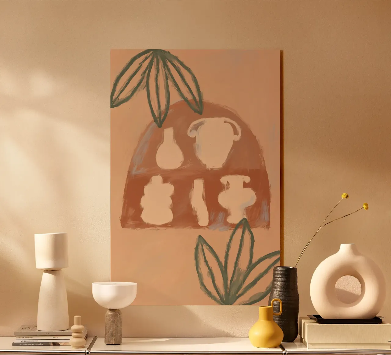 Vasi dipinti plexiglass da Colourful Art