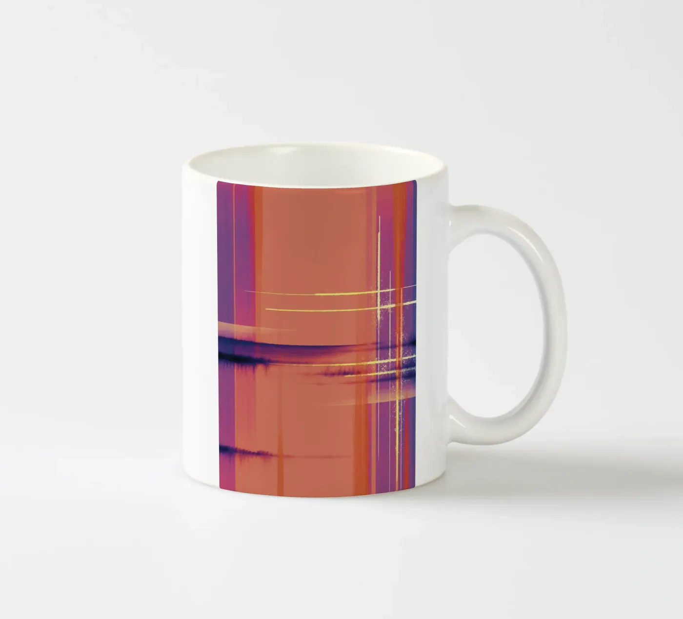abstract ceramic mug by by elle arts
