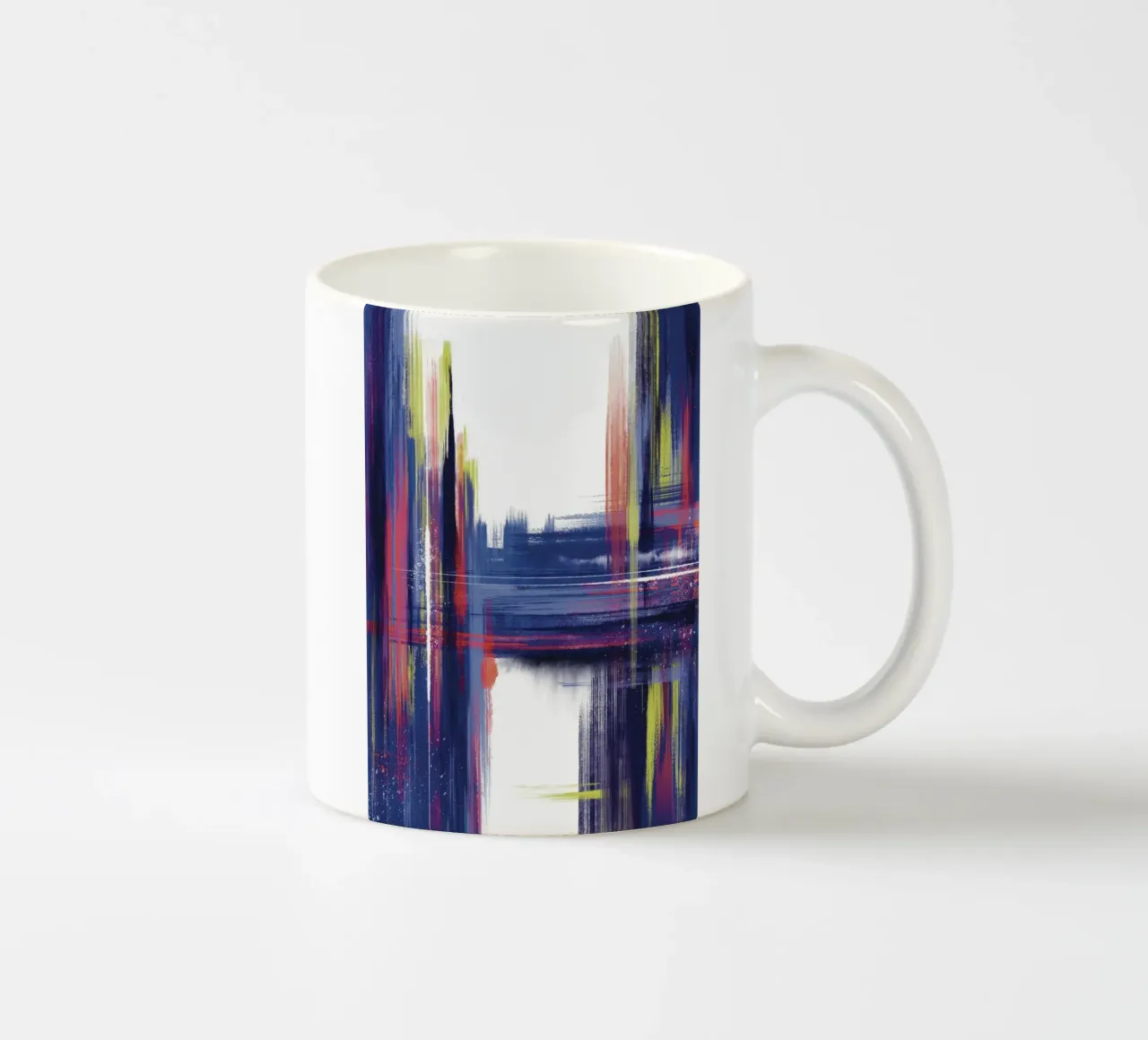 abstract ceramic mug by by elle arts