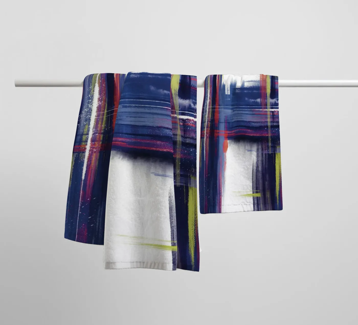 abstract badhanddoek van by elle arts