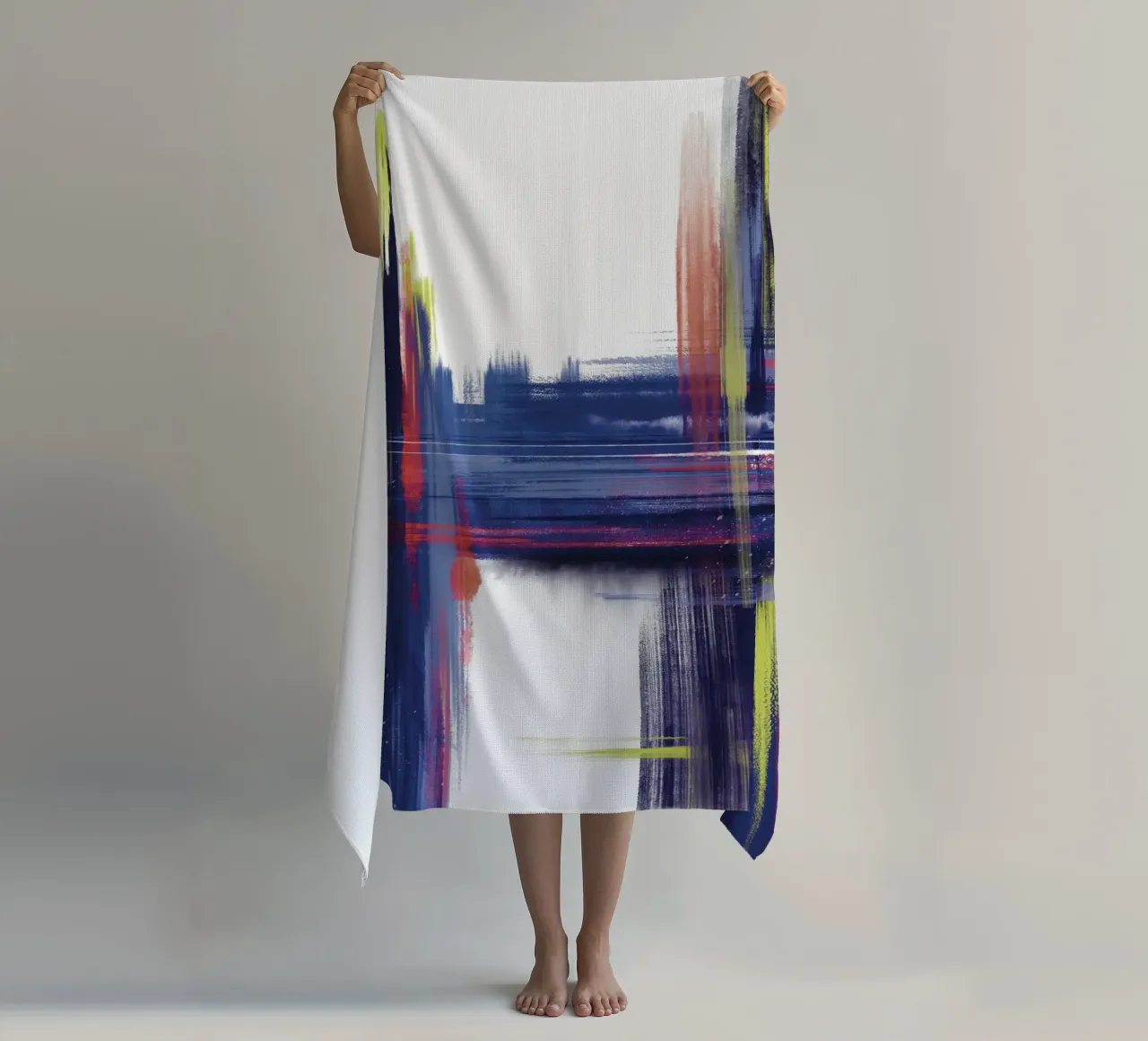 abstract strandhanddoek van sketch_visual_studio