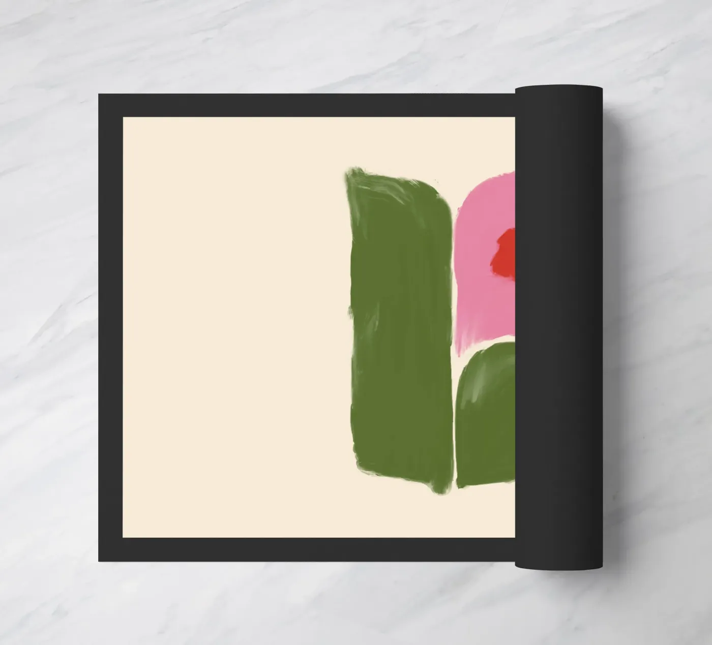 Abstract Fiore rosa zerbino da Colourful Art