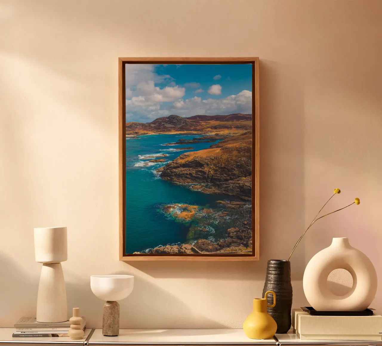 Ardnamurchan Point canvas with Floater frame by Dave Hare Photography