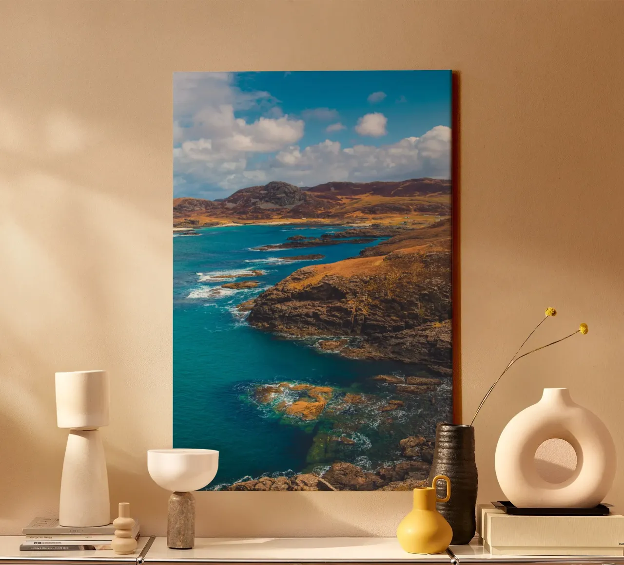Ardnamurchan Point canvas with Floater frame by Dave Hare Photography