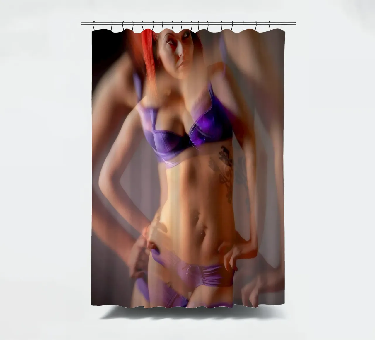 EDV in Purple Zoomed tenda da doccia da Dave Hare Photography