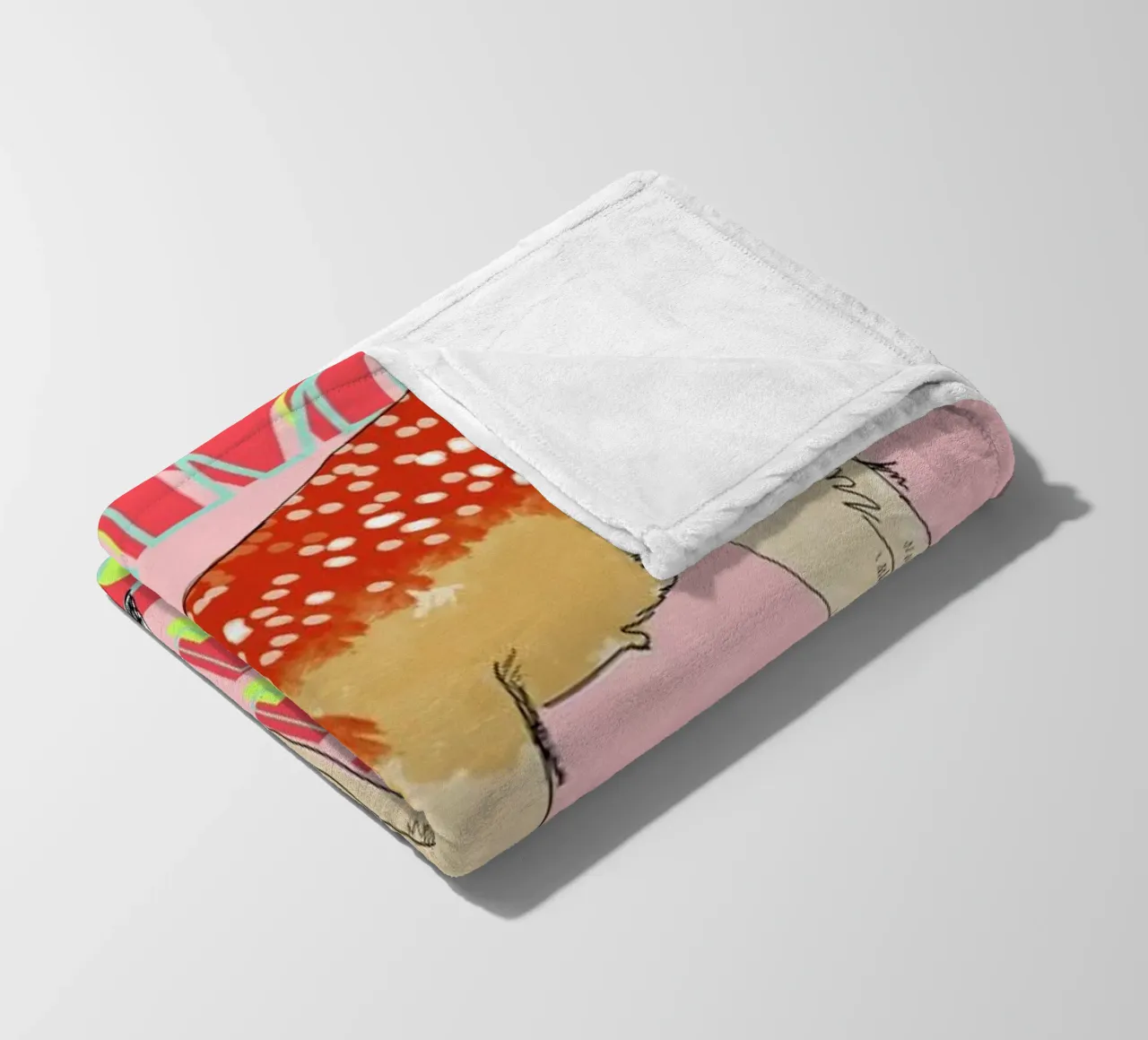 Bambi coperta in pile da La Belette Rose
