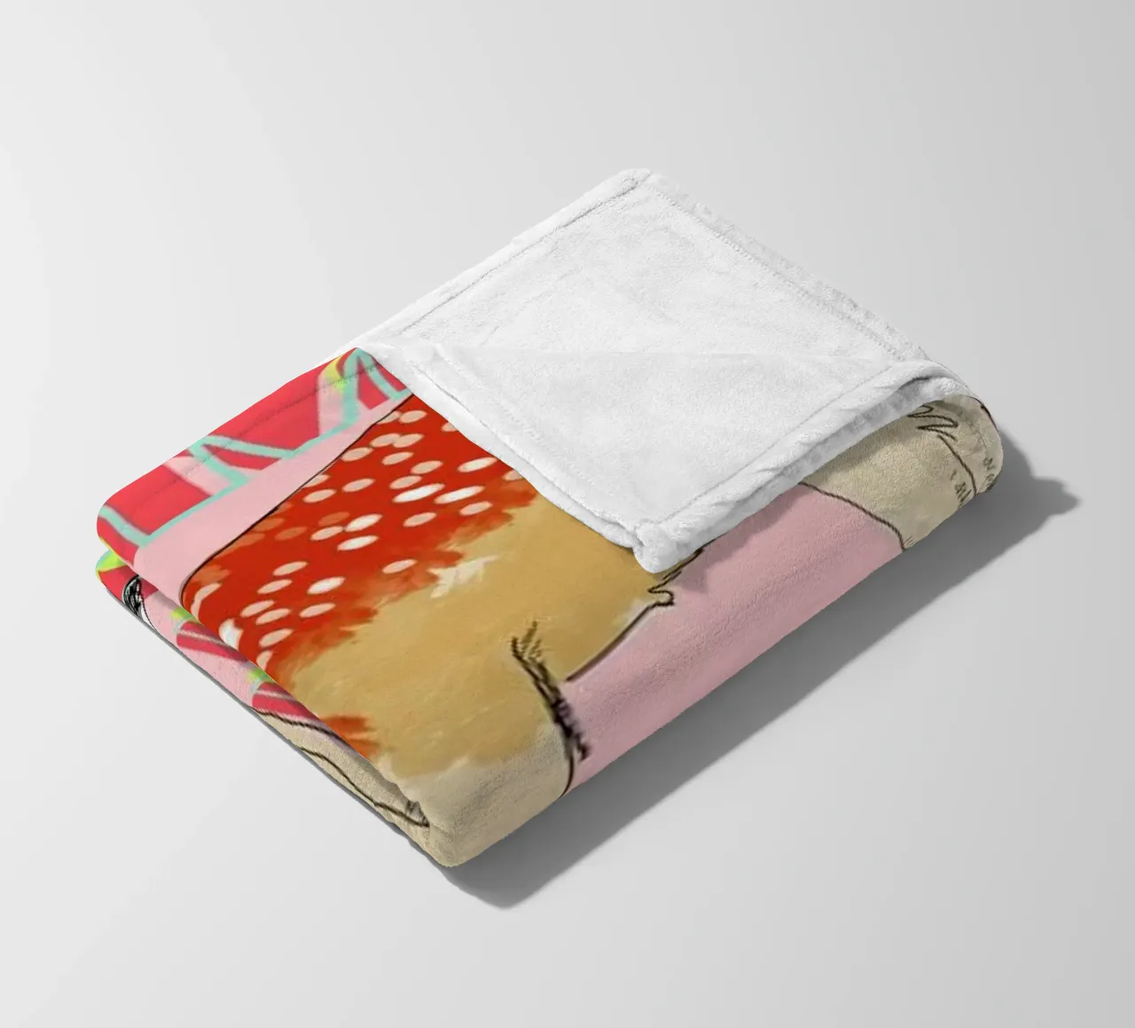 Bambi coperta in pile da La Belette Rose