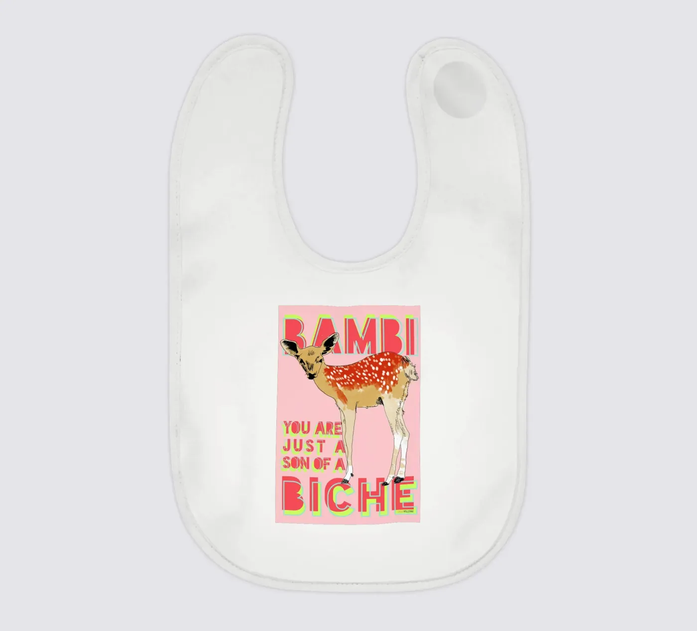 Bambi bavaglino da La Belette Rose