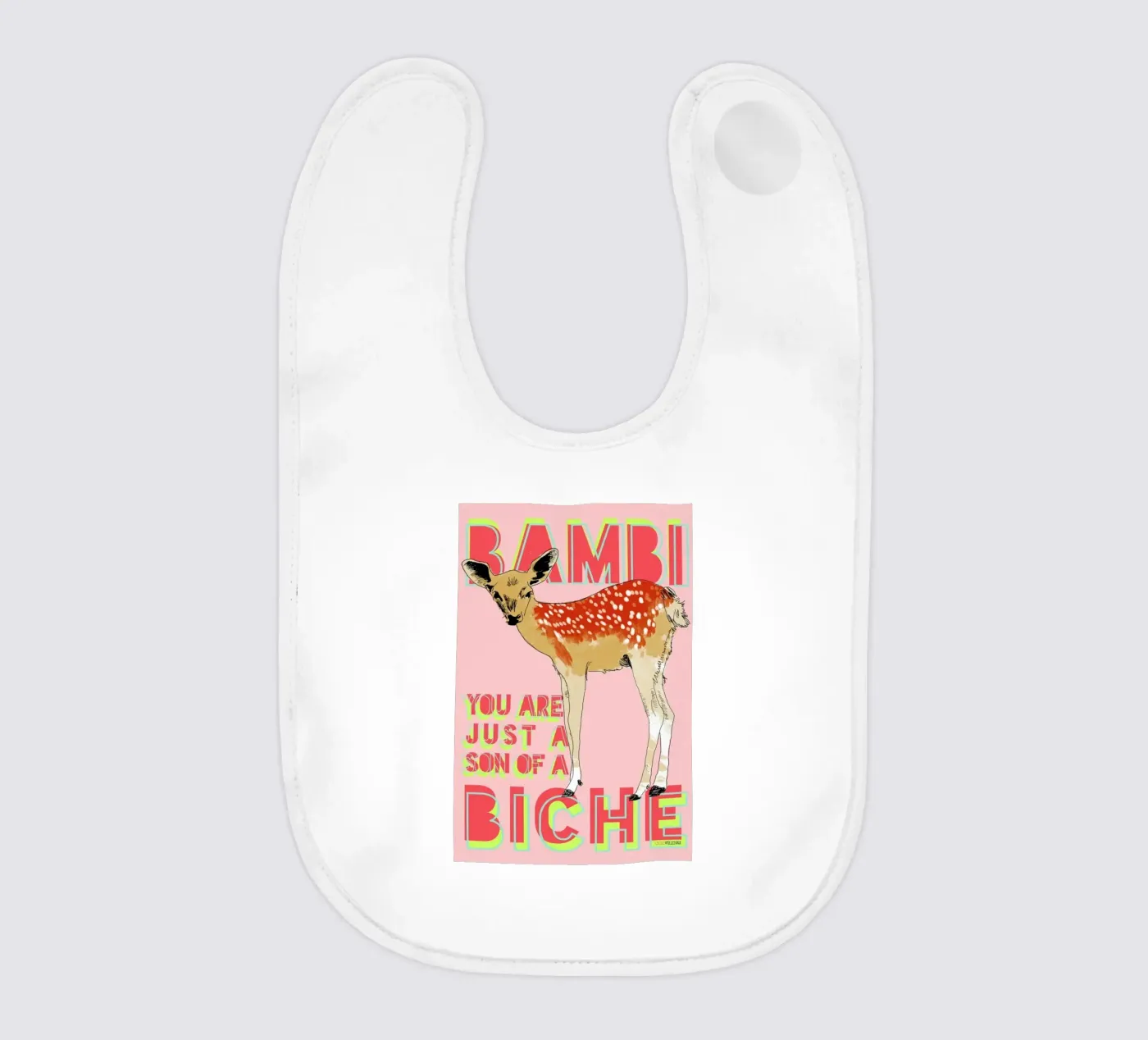 Bambi bavaglino da La Belette Rose