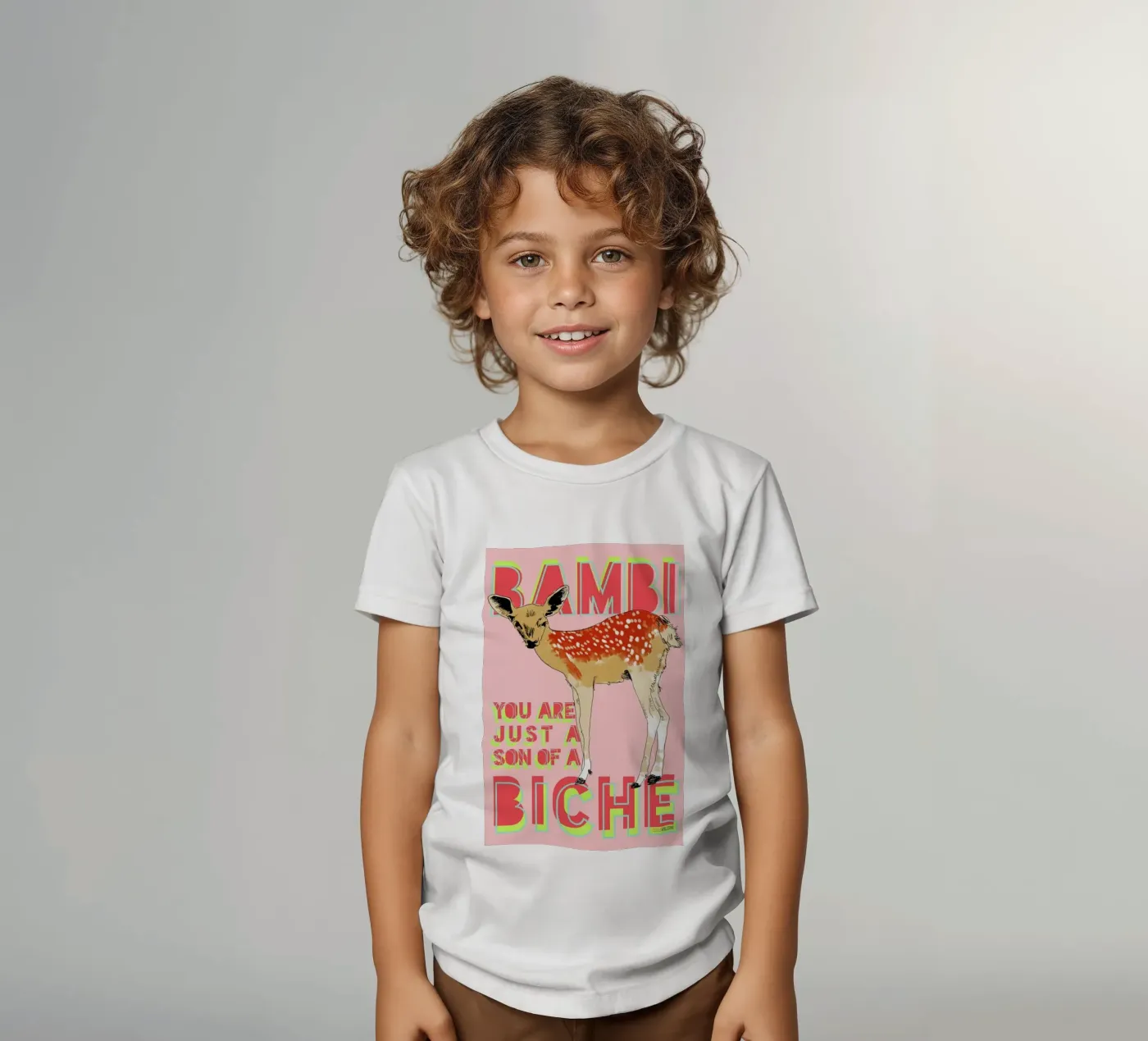 Bambi t-shirt bambini da La Belette Rose