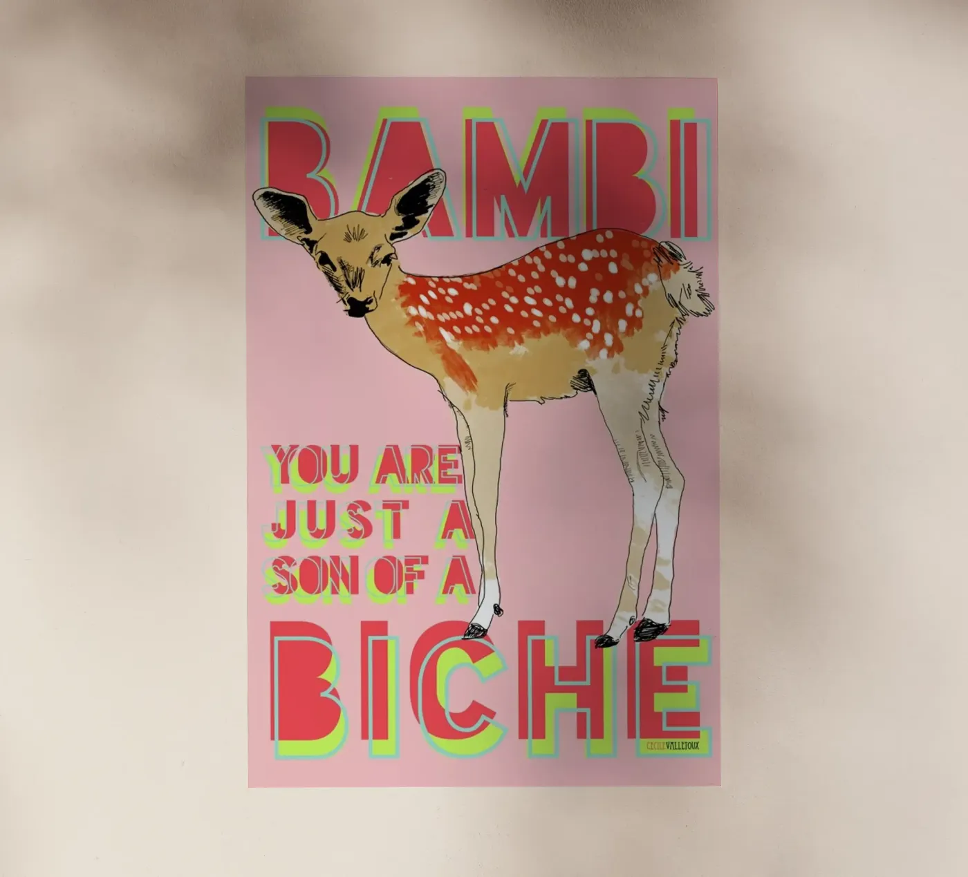 Bambi pellicola backlit da La Belette Rose