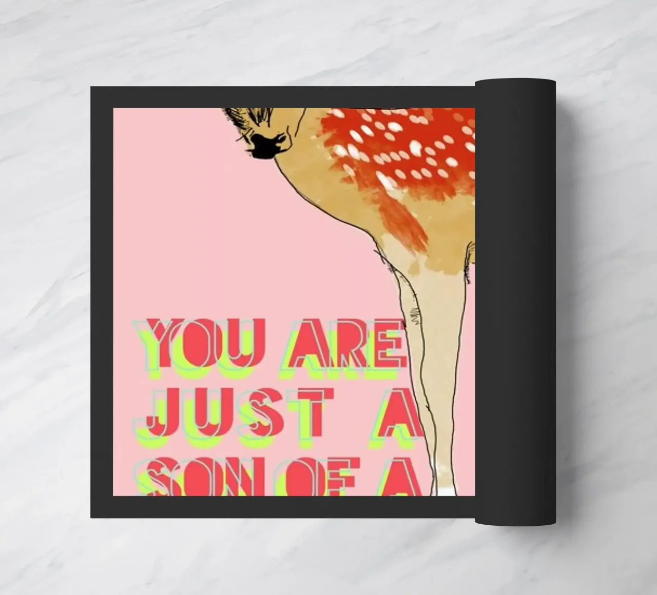 Bambi doormat by La Belette Rose