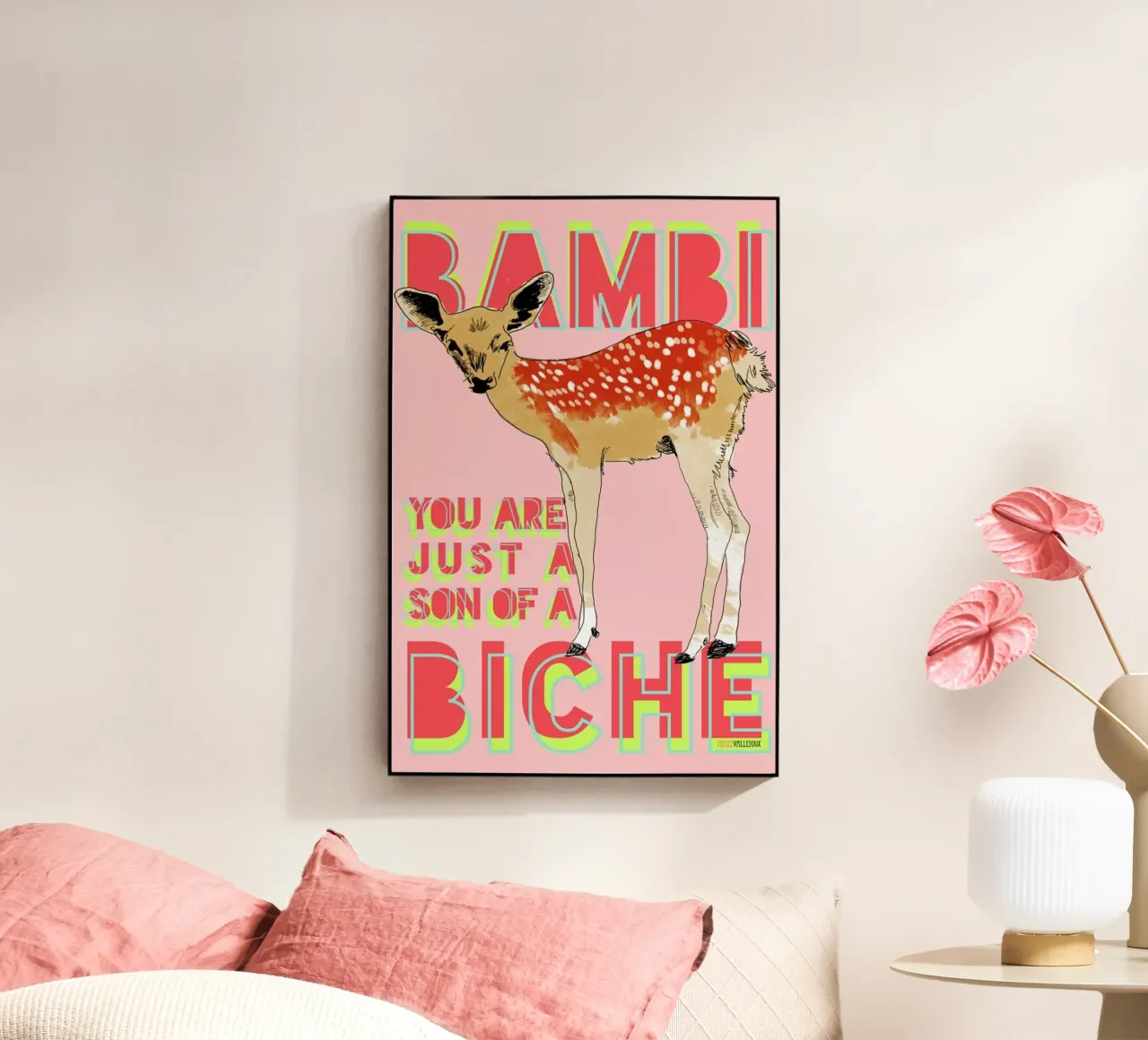 Bambi plexiglass da La Belette Rose