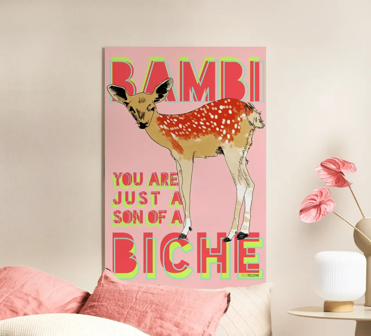 Bambi plexiglass da La Belette Rose