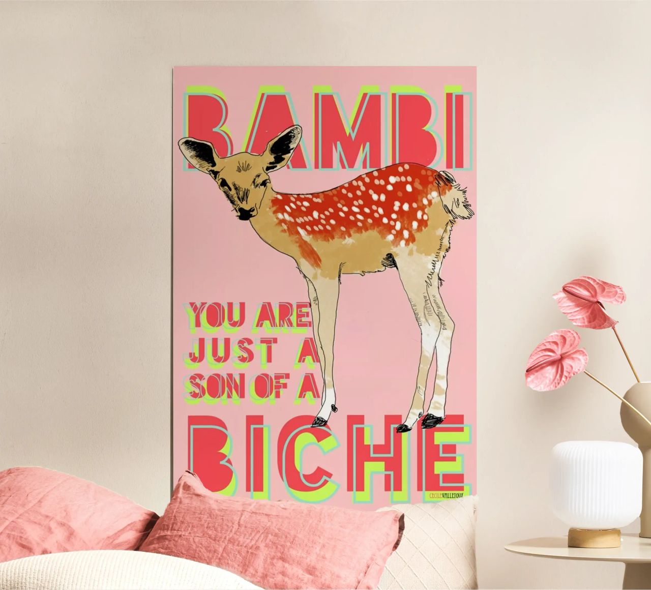 Bambi poster de La Belette Rose