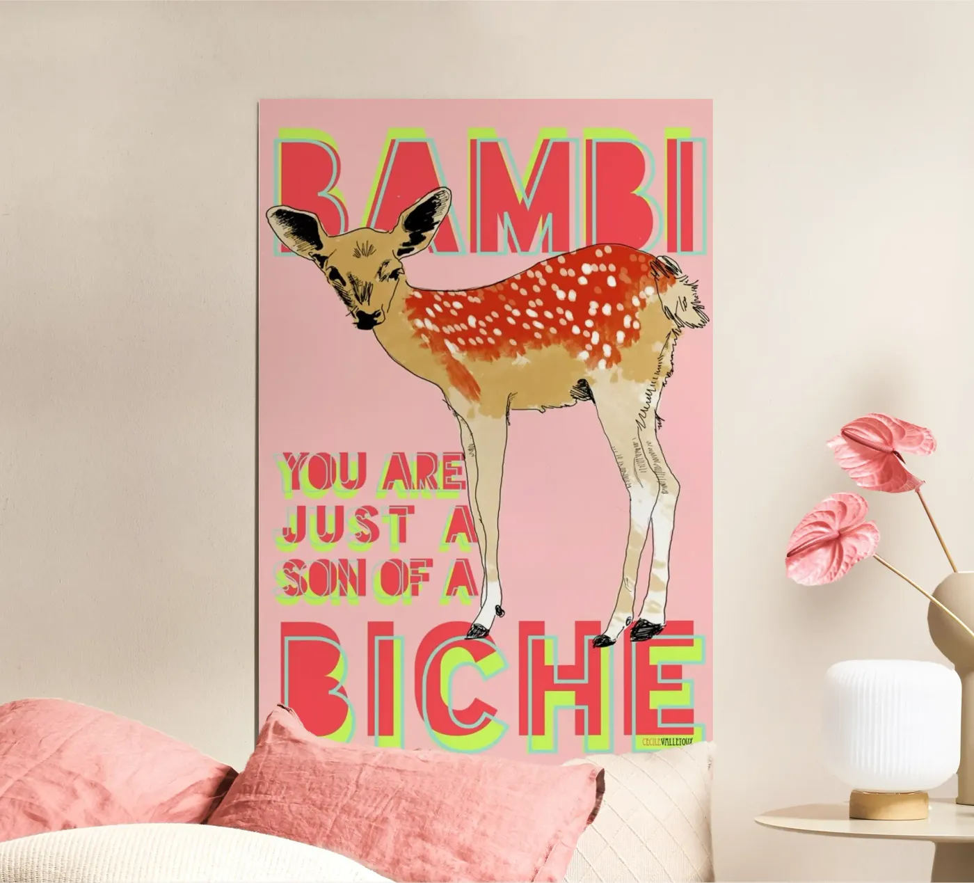 Bambi poster de La Belette Rose