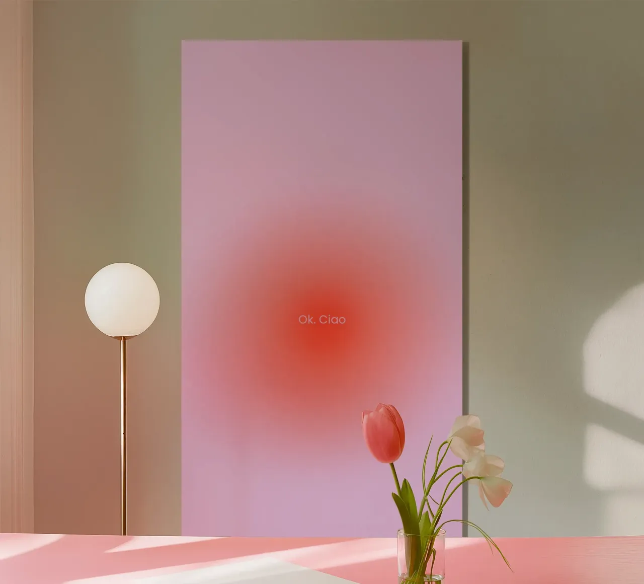 Ok. Ciao. plexiglass da Fesofi