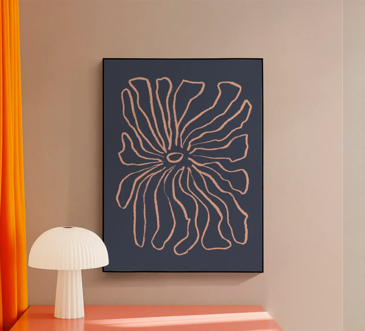 Abstract Dipinto floreale plexiglass da Colourful Art