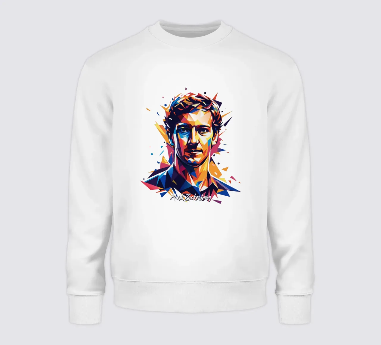 Mark Zuckerberg in WPAP Pop ARt felpa da vectorartnesia