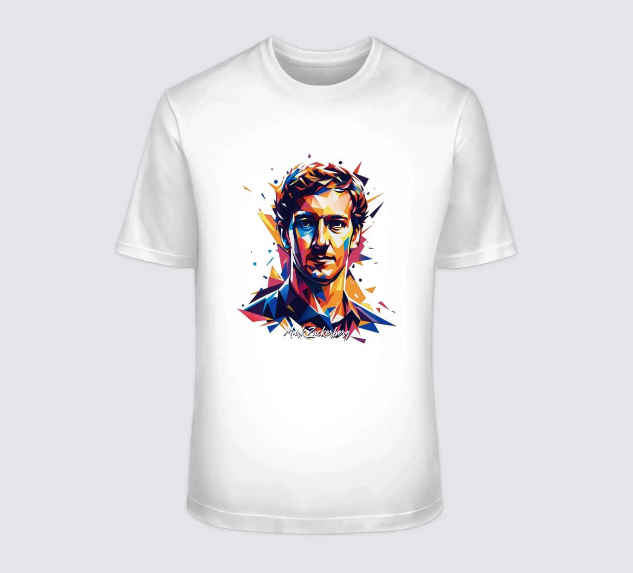 Mark Zuckerberg in WPAP Pop ARt t-shirt da vectorartnesia