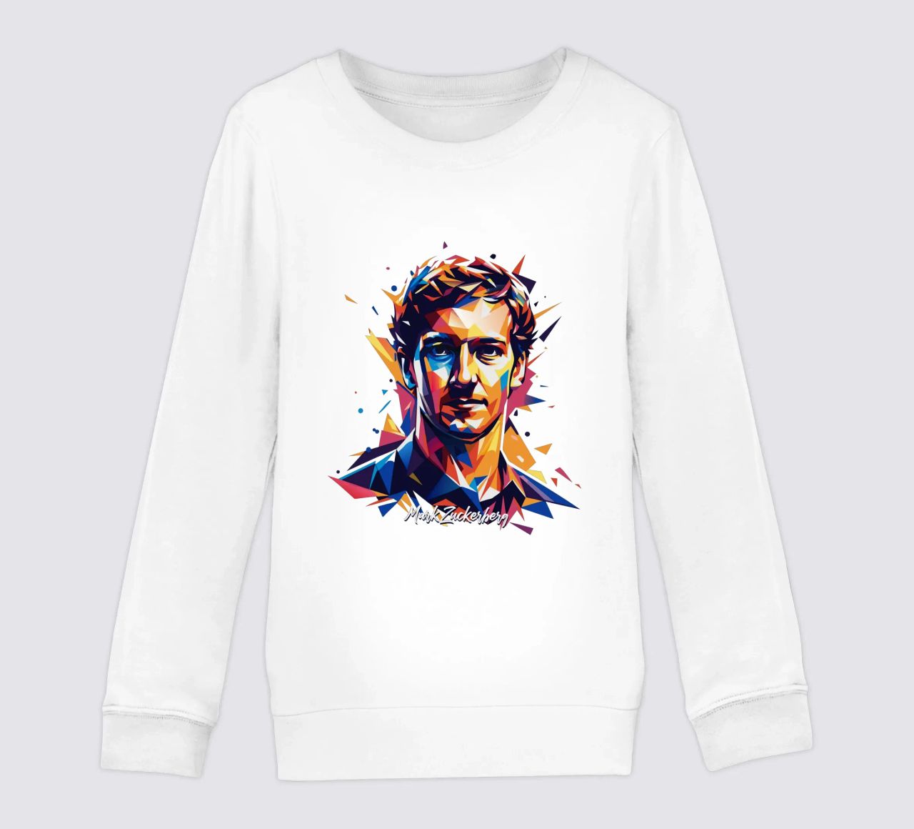 Mark Zuckerberg in WPAP Pop ARt felpa bambino da vectorartnesia
