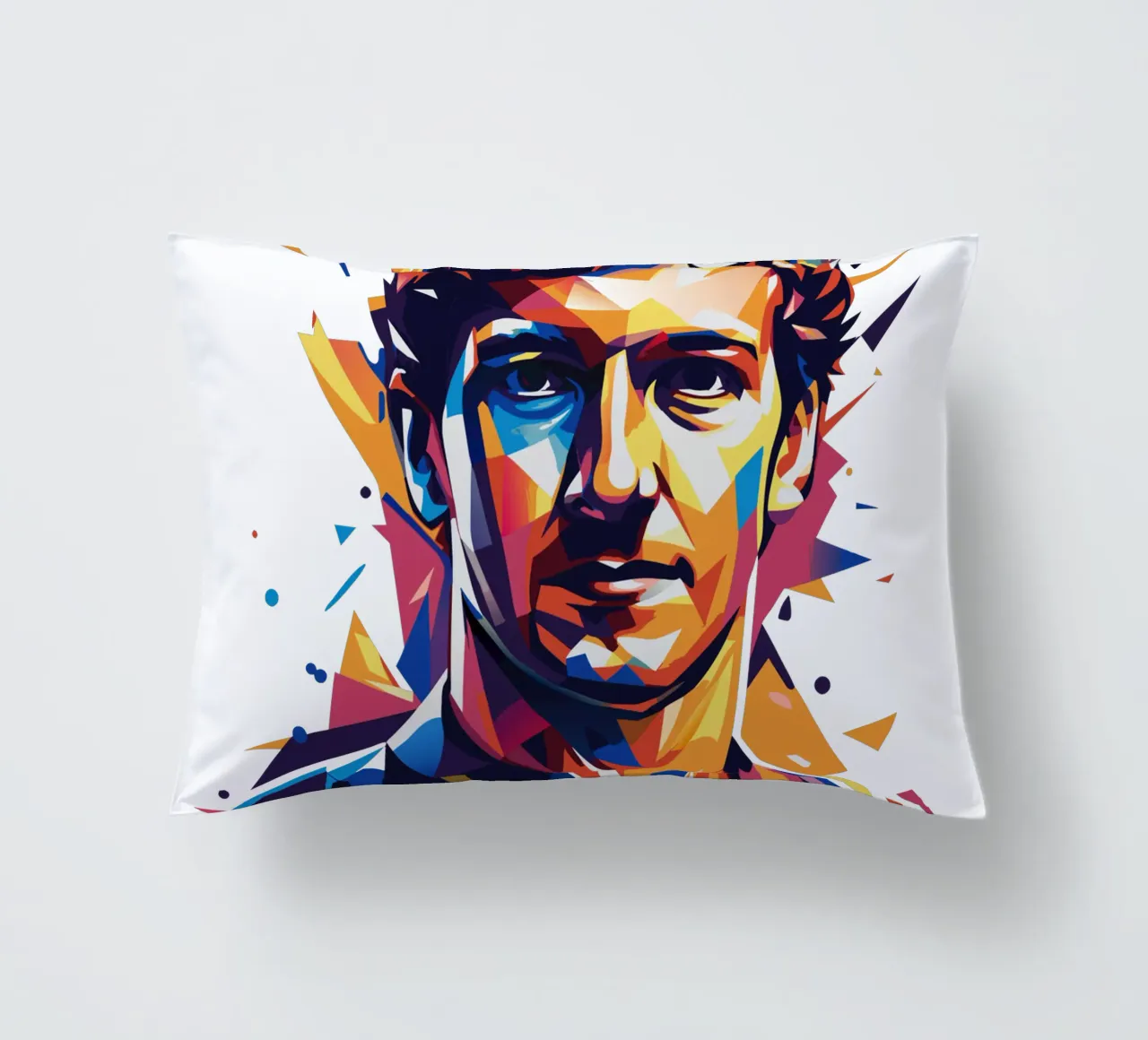 Mark Zuckerberg in WPAP Pop ARt cuscino da vectorartnesia