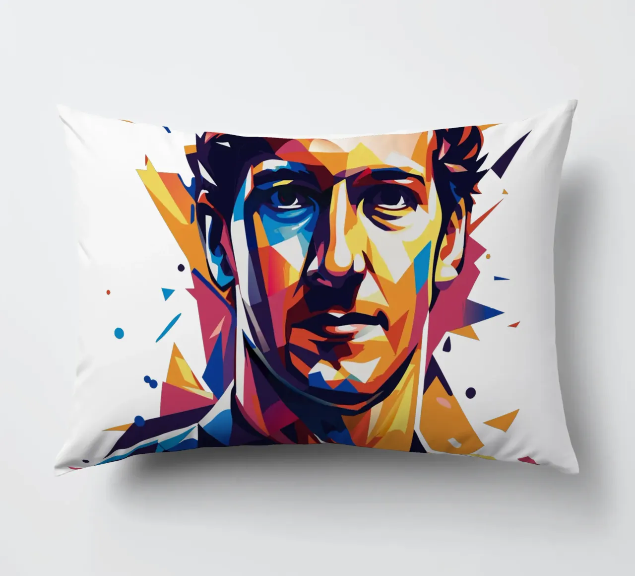 Mark Zuckerberg in WPAP Pop ARt cuscino da vectorartnesia