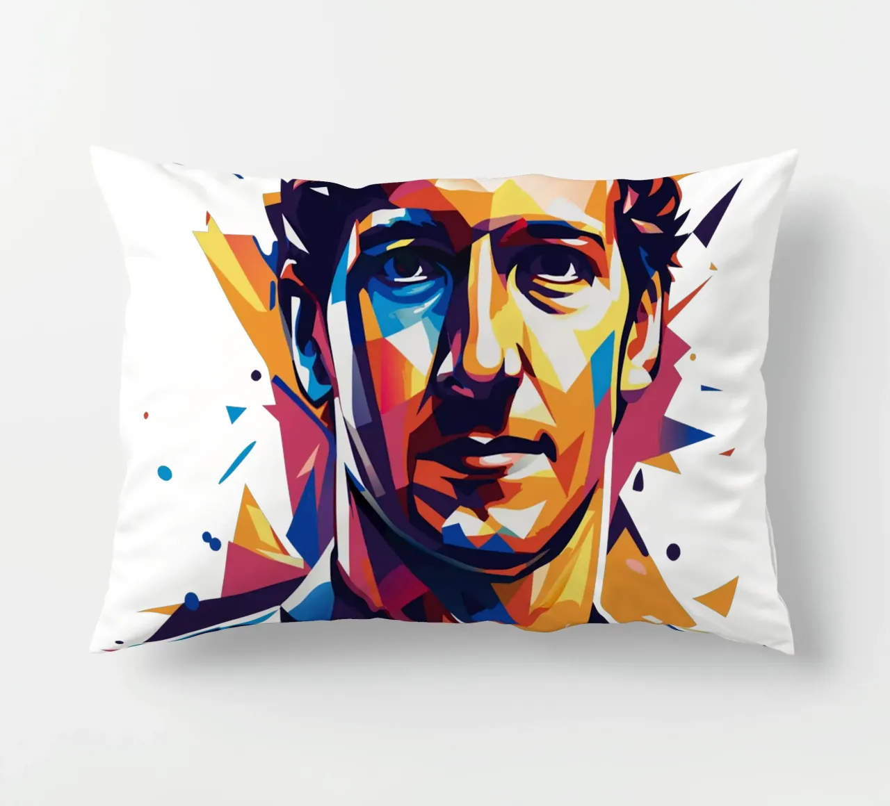 Mark Zuckerberg in WPAP Pop ARt cuscino da vectorartnesia